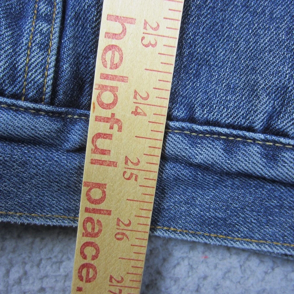 VTG Levis Trucker Jacket Men XL Blue Denim Sherpa Lined Type III Faded 2003 Cozy